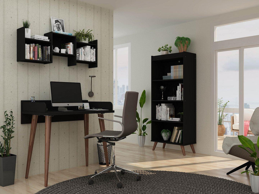 Applesham 3-Piece Home Office Set - Black