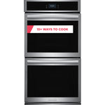 Frigidaire Gallery Smudge-Proof Stainless Steel 27" Double Wall Oven with Total Convection and Air Fry (7.6 Cu.Ft.) - GCWD2767AF
