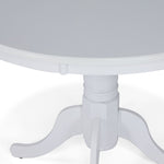 Snow Round Dining Table - White