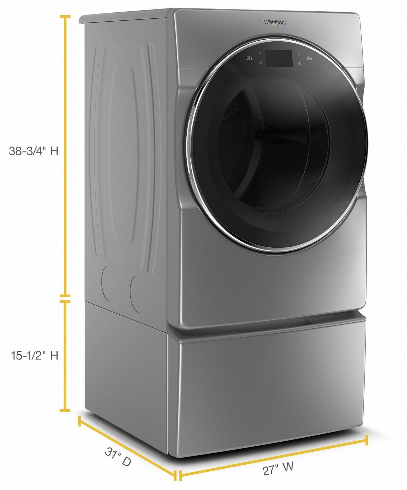 Whirlpool Chrome Shadow Gas Dryer (7.4 Cu.Ft.) - WGD9620HC
