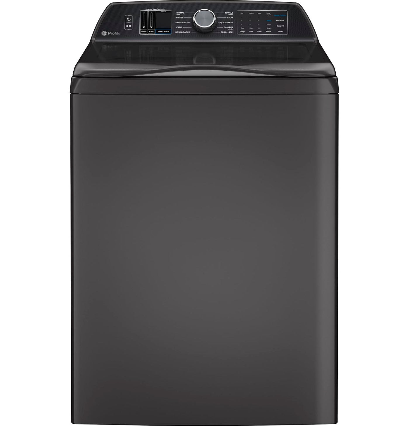 GE Profile Diamond Grey Top Load Washer with Smarter Wash Technology (6.2 Cu. Ft)- PTW700BPTDG