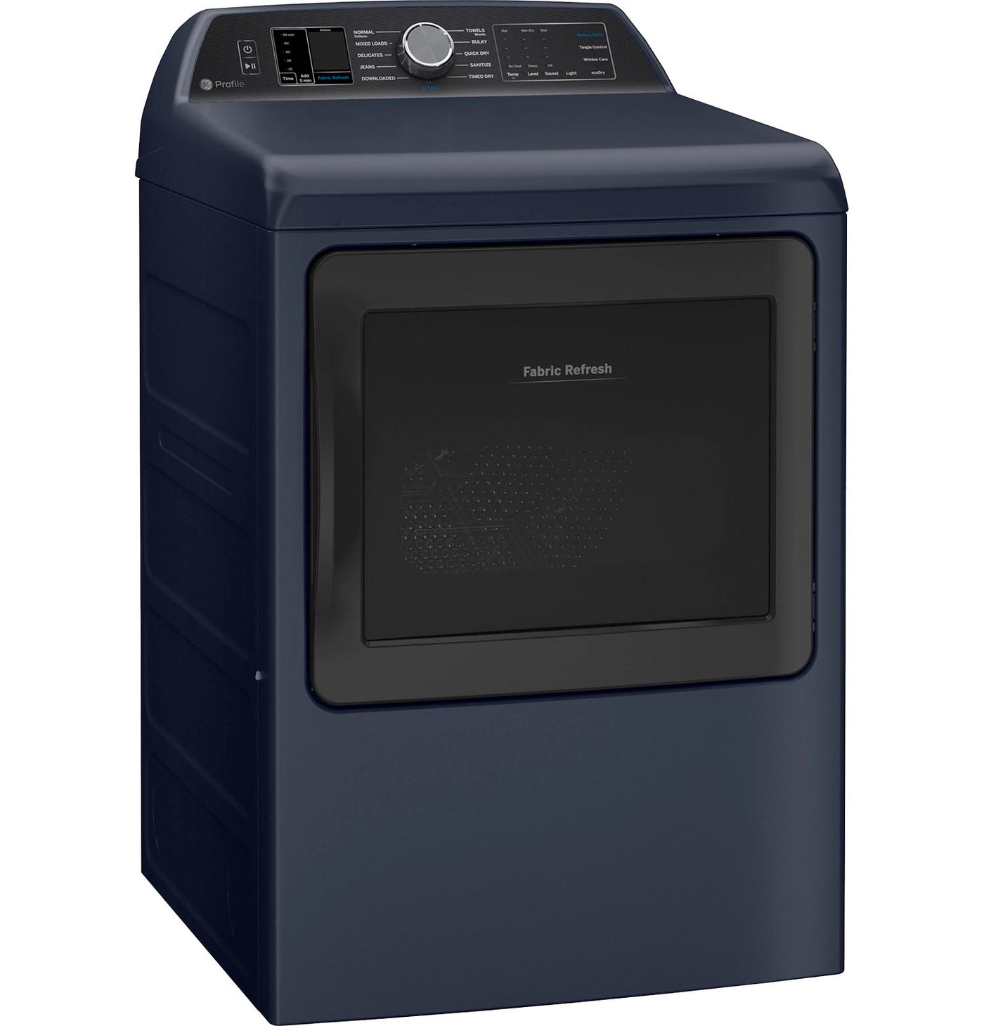 GE Profile Sapphire Blue Smart Electric Dryer with Fabric Refresh (7.3 Cu. Ft)- PTD90EBMTRS