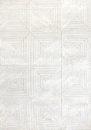 Hillary Neutral Diamonds Area Rug - Cream - 8' X 11'