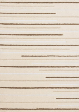 Sasha Soft Modern Lines Area Rug - Cream - 7' X 10'