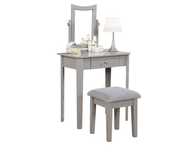 Anabella Vanity with Stool - Grey
