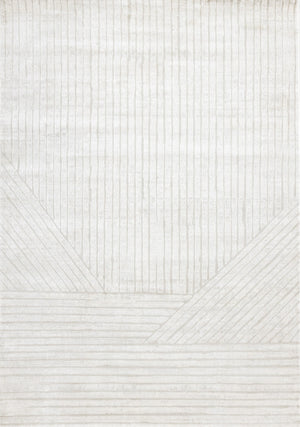 Hillary Modern Lines Area Rug - Cream - 7' X 10'