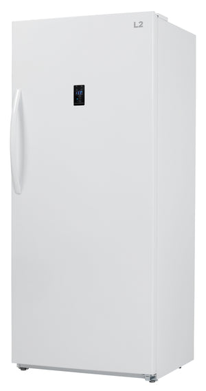 L2 White Upright Freezer and Convertible Fridge ( 17 Cu. Ft) - LRU17B6AWW