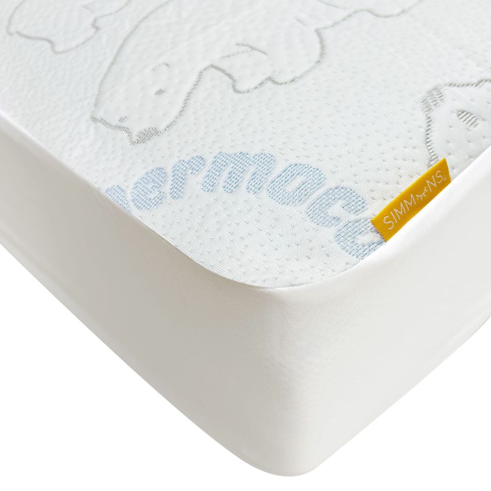 Simmons Oops Cool Tech Crib Mattress Protector - White