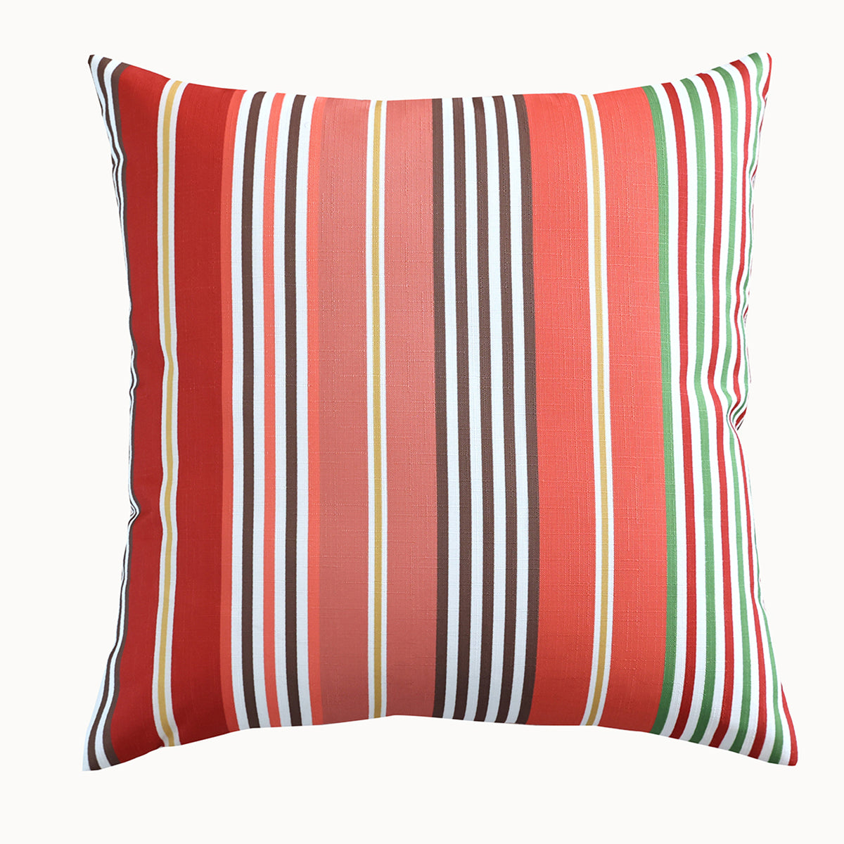 Summer Breeze Outdoor Decorative Accent Cushion -Coral Stripes