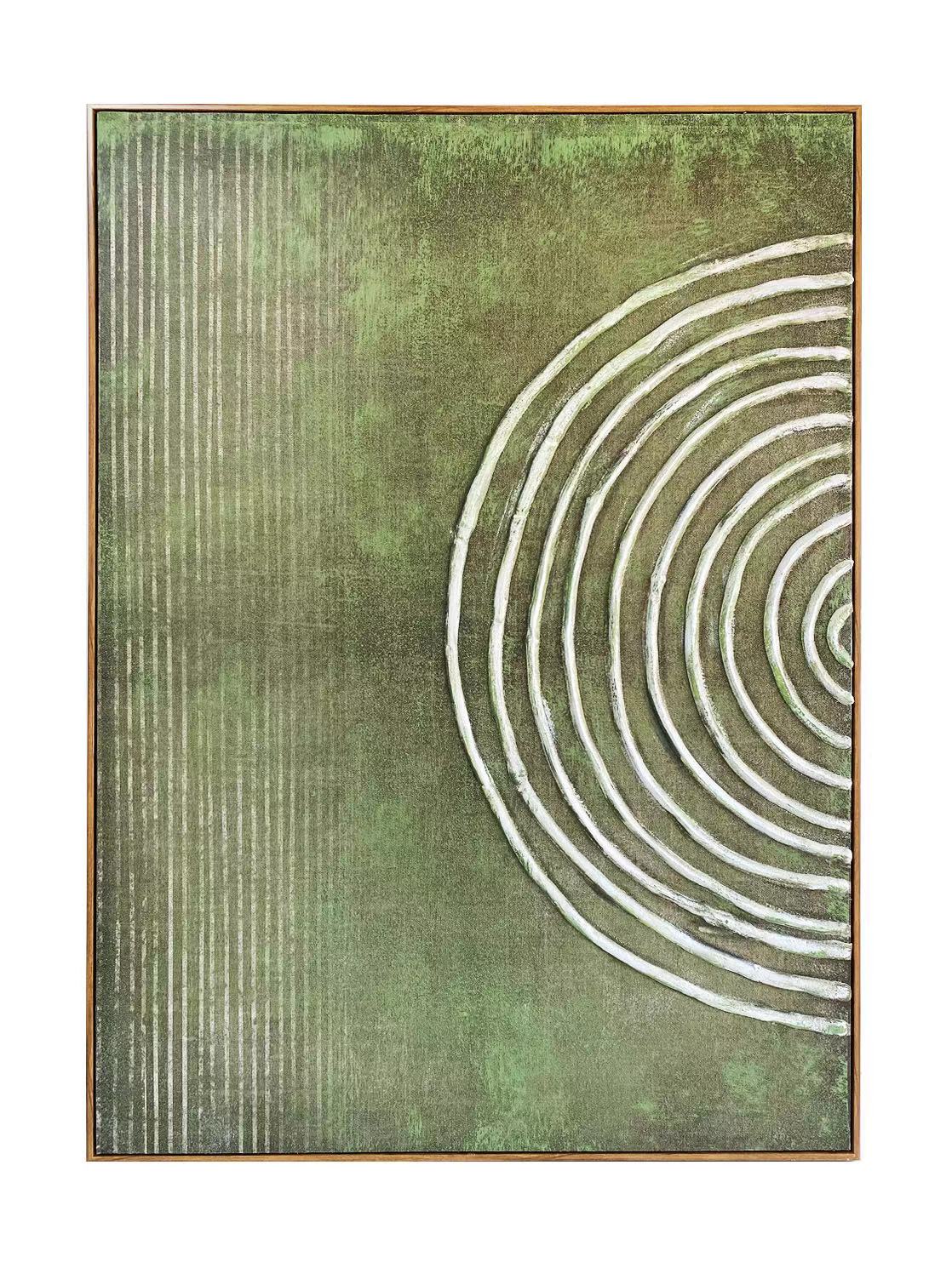 Whimiscal Touches Textured Wall Art - Green