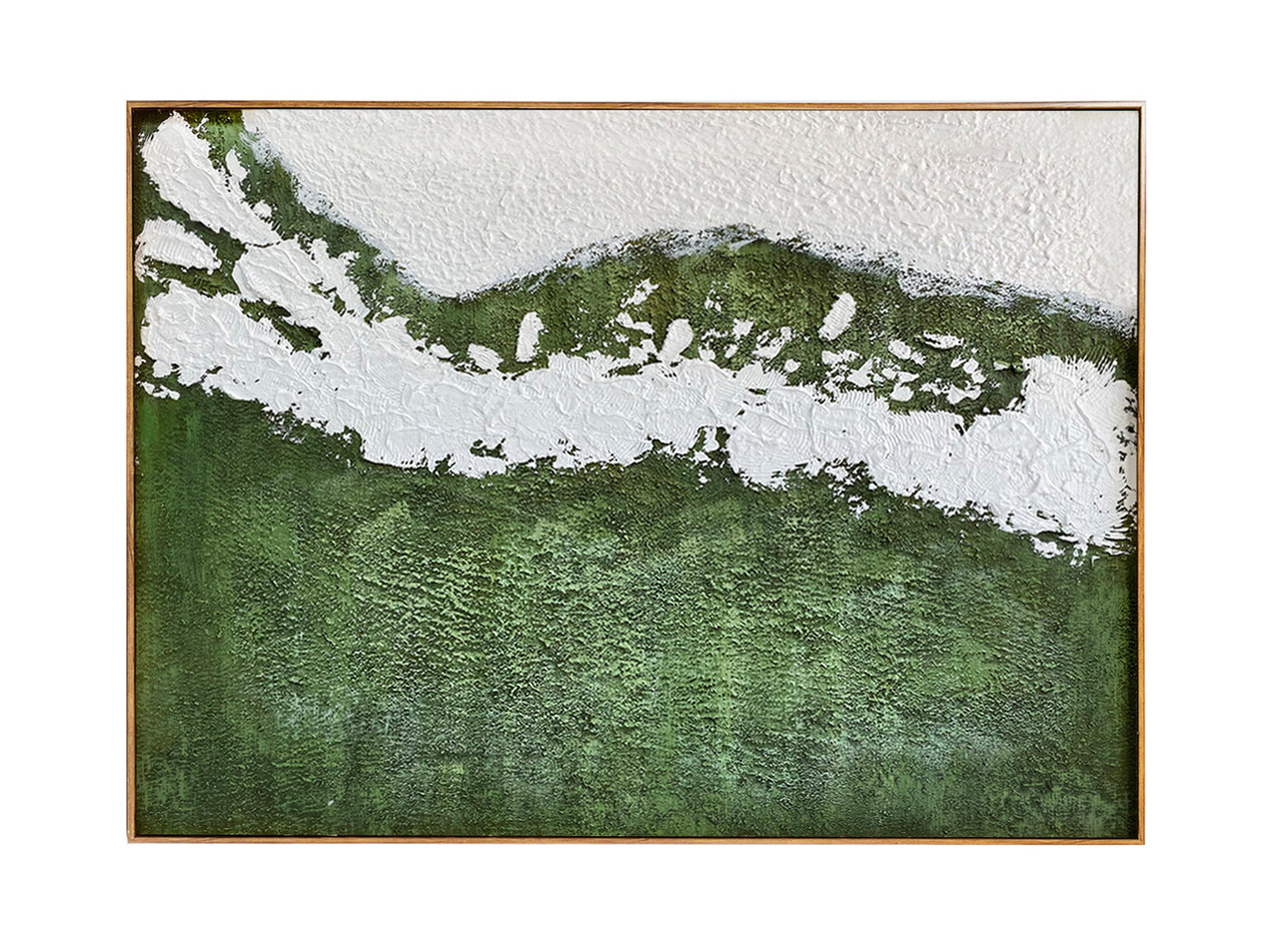 Whimiscal Touches Textured Wall Art - Green & White