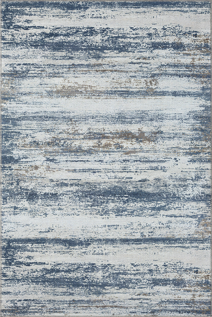 Jaipur 5' X 8' Washable Area Rug - Blue and White