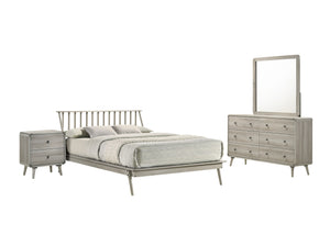 Kaiya 6-Piece Full Spindle Bedroom Package - Antique Grey