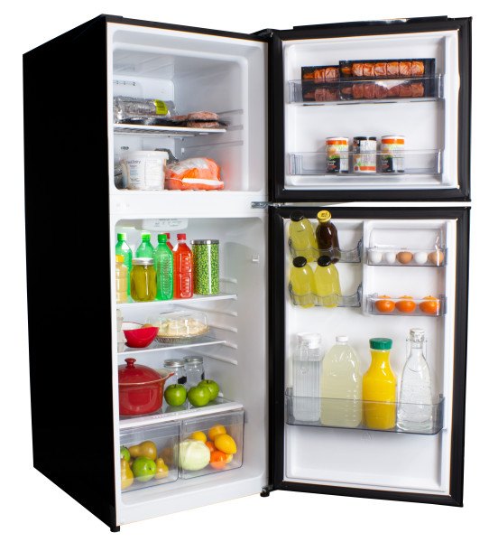 Danby Black Apartment Size Fridge Top Mount (10.1 Cu. Ft.) - DFF101B1BDB