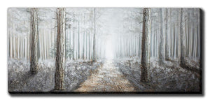 Foggy Forest Wall Art - 32 X 72