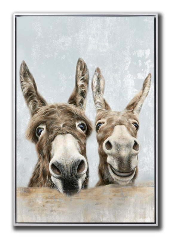 Ed and Eddie Wall Art - Light Brown - 31 X 46