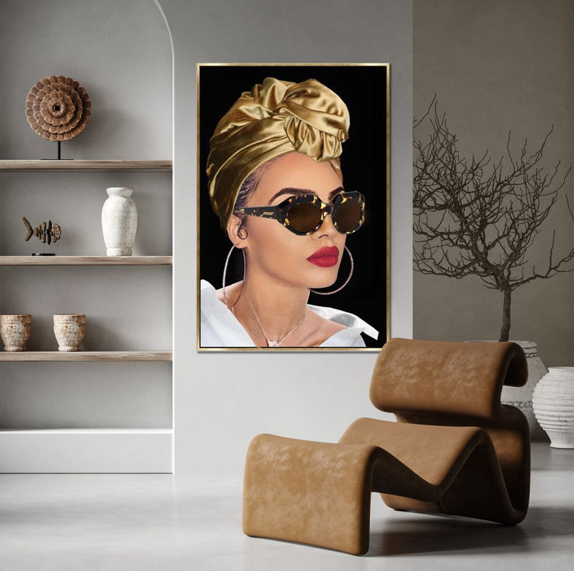 Vanity Wall Art - Gold/Black - 28 X 40