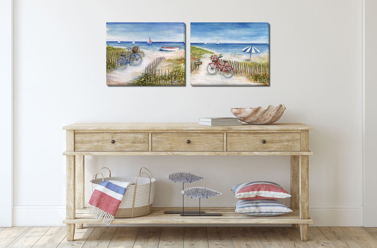 Coastal Journey II Wall Art - Blue/Green - 20 X 16