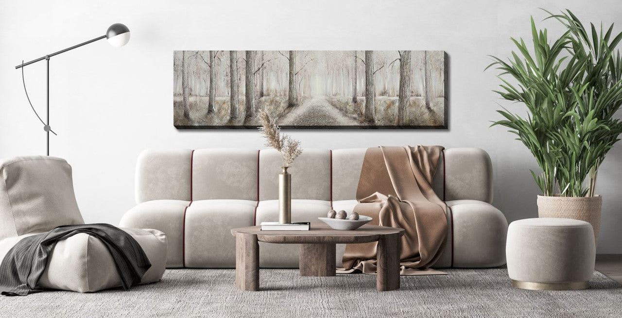 Forest Home Wall Art - Grey - 71 X 20