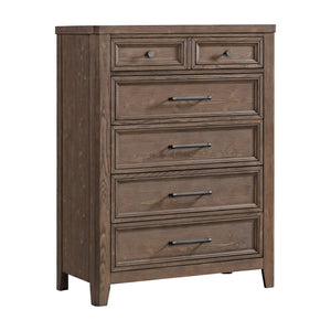 Carlson 6 - Drawer Chest - Weathered Chestnut