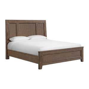 Carlson 3 - Piece King Panel Bed - Weathered Chestnut