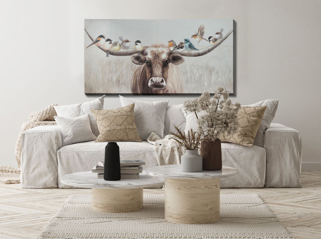 New Friends Wall Art - Dark Brown - 56 X 28