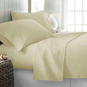 Rize Queen Sheet Set - Cream