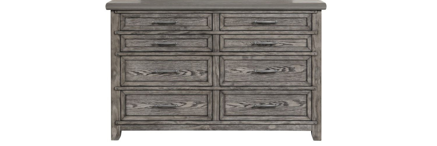 Dahlia 8 Drawer Dresser - Grey