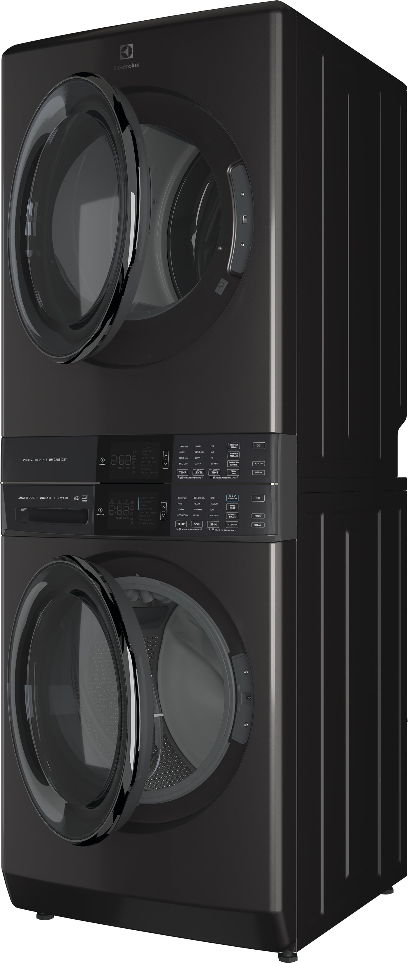 Electrolux Titanium Laundry Tower with SmartBoost® Washer (5.2 Cu.Ft) & Electric Dryer (8 Cu.Ft) - ELTE760CAT