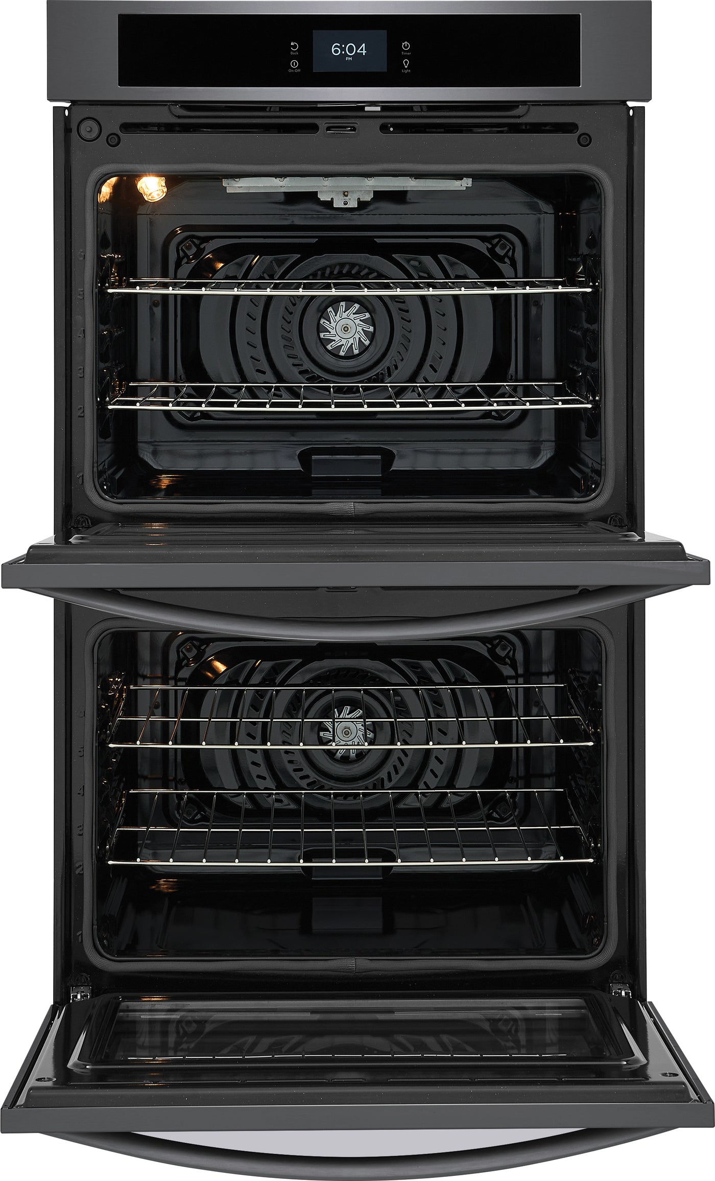 Frigidaire Black Stainless Steel 30" Double Wall Oven with Fan Convection (10.6 Cu. Ft) - FCWD3027AD