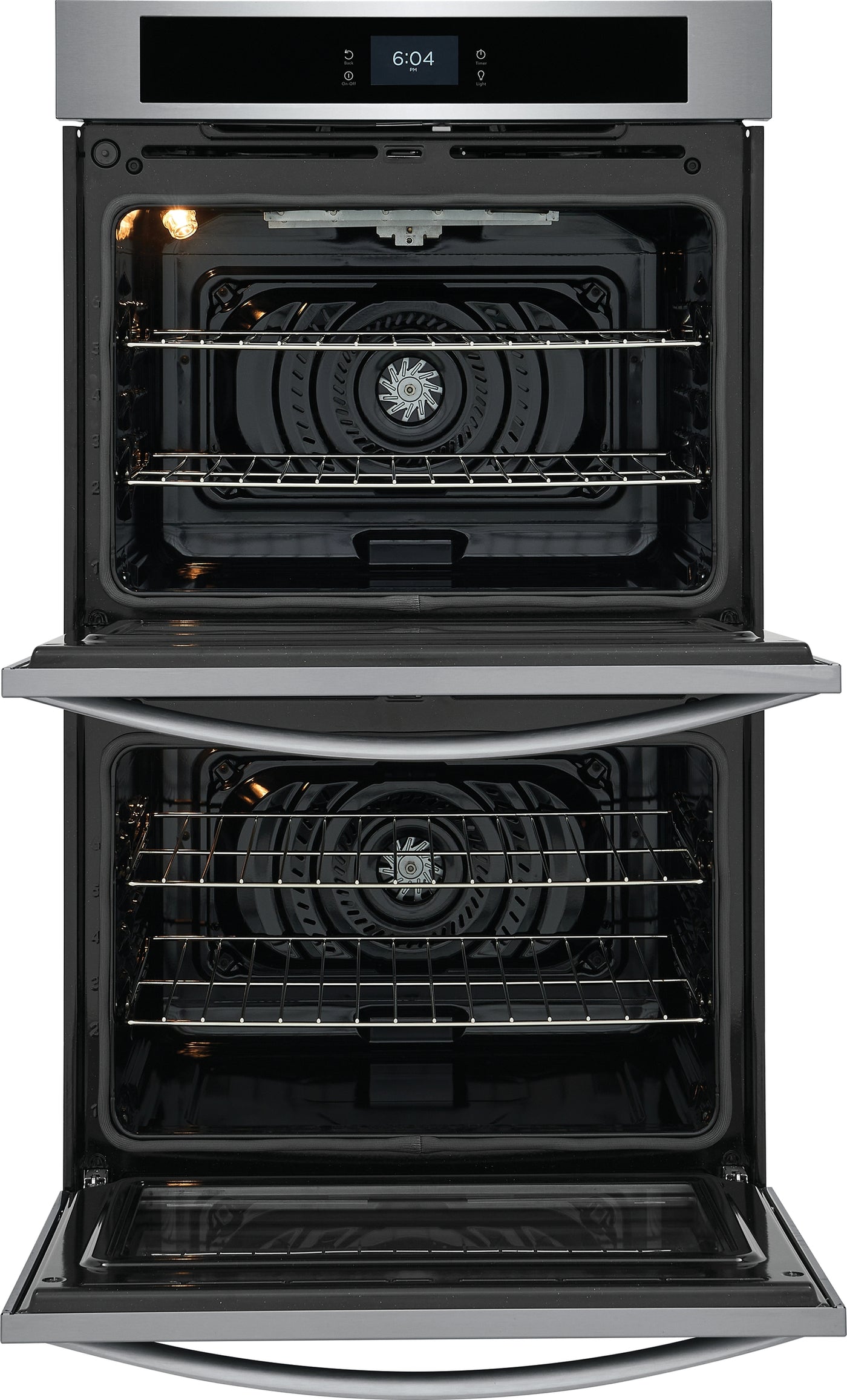 Frigidaire Stainless Steel 30" Double Wall Oven with Fan Convection (10.6 Cu. Ft) - FCWD3027AS