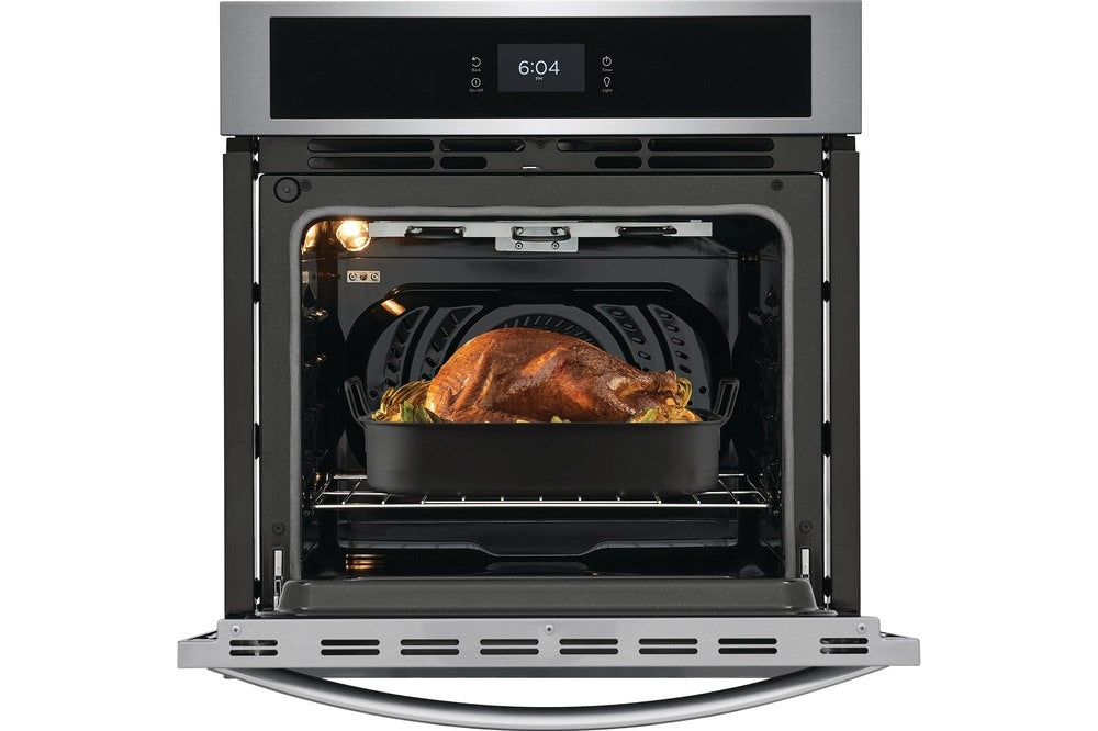 Frigidaire Stainless Steel 27" Single Electric Wall Oven with Fan Convection (3.8 Cu.Ft.) - FCWS2727AS