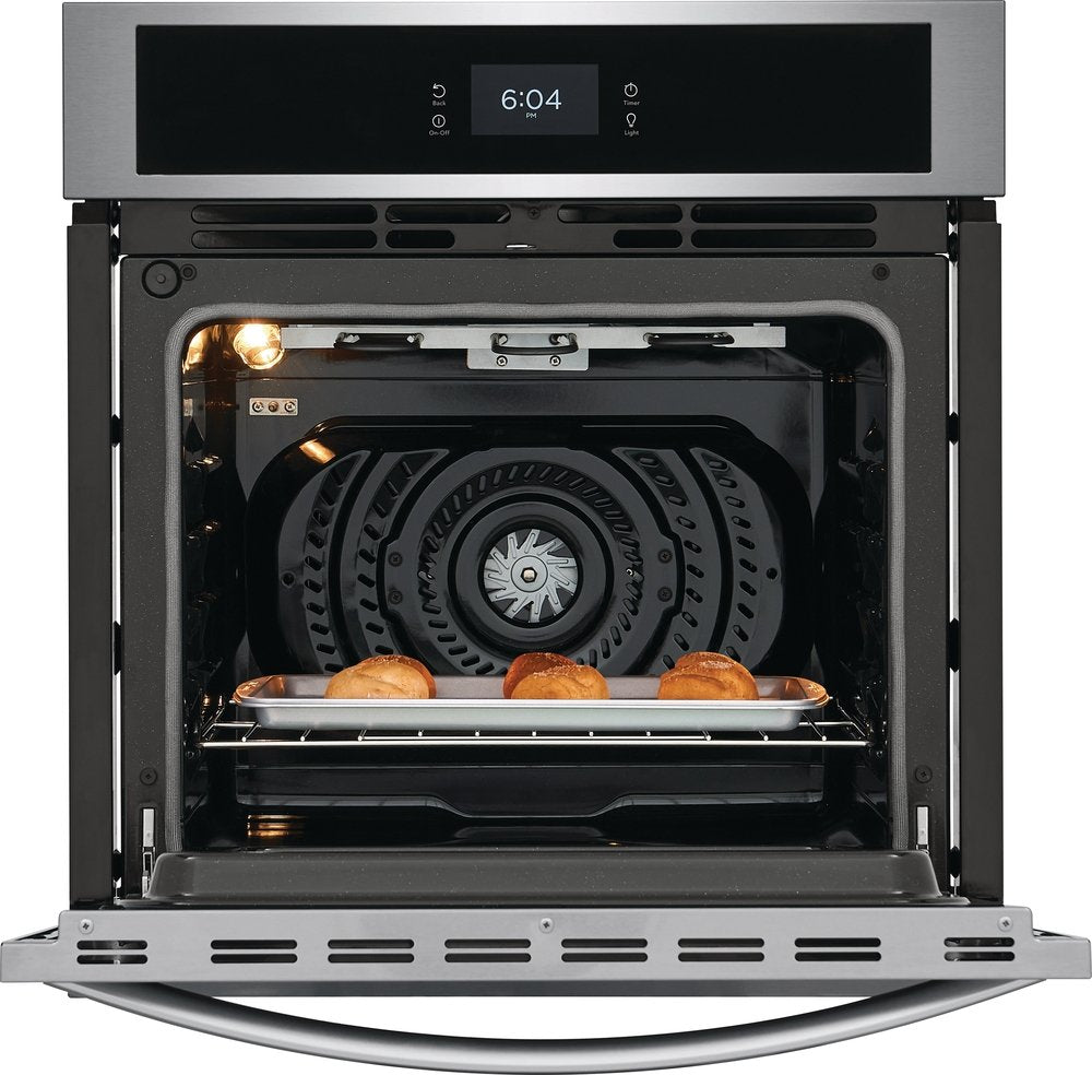 Frigidaire Stainless Steel 27" Single Electric Wall Oven with Fan Convection (3.8 Cu.Ft.) - FCWS2727AS