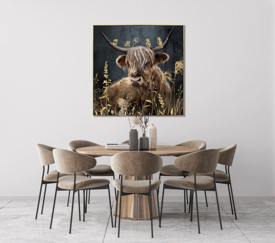 Friends in Gold II Wall Art - Gold/Brown - 37 X 37