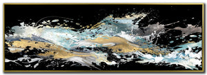 Dynamics Wall Art - Gold/Black/White - 60 X 21