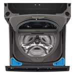 LG Black Steel 27'' LG SideKick™ Pedestal Washer (1 Cu. Ft) - WD300CB