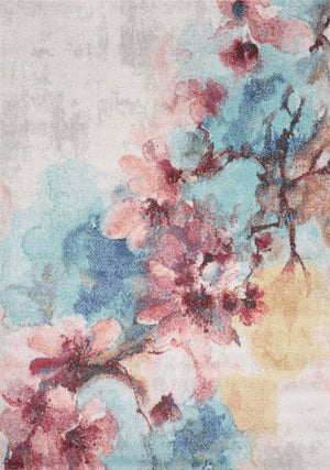 Fresco 6'7" x 9'6" Cherry Blossom Area Rug