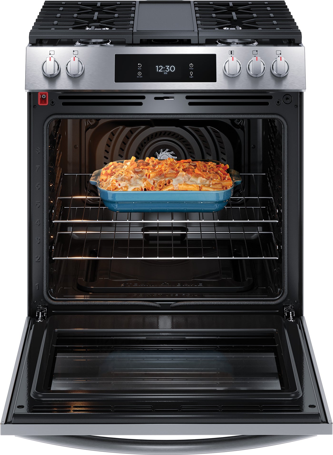 Frigidaire Gallery Stainless Steel 30" Front Control Gas Range with Total Convection (6.1 Cu. Ft) - GCFG3060BF