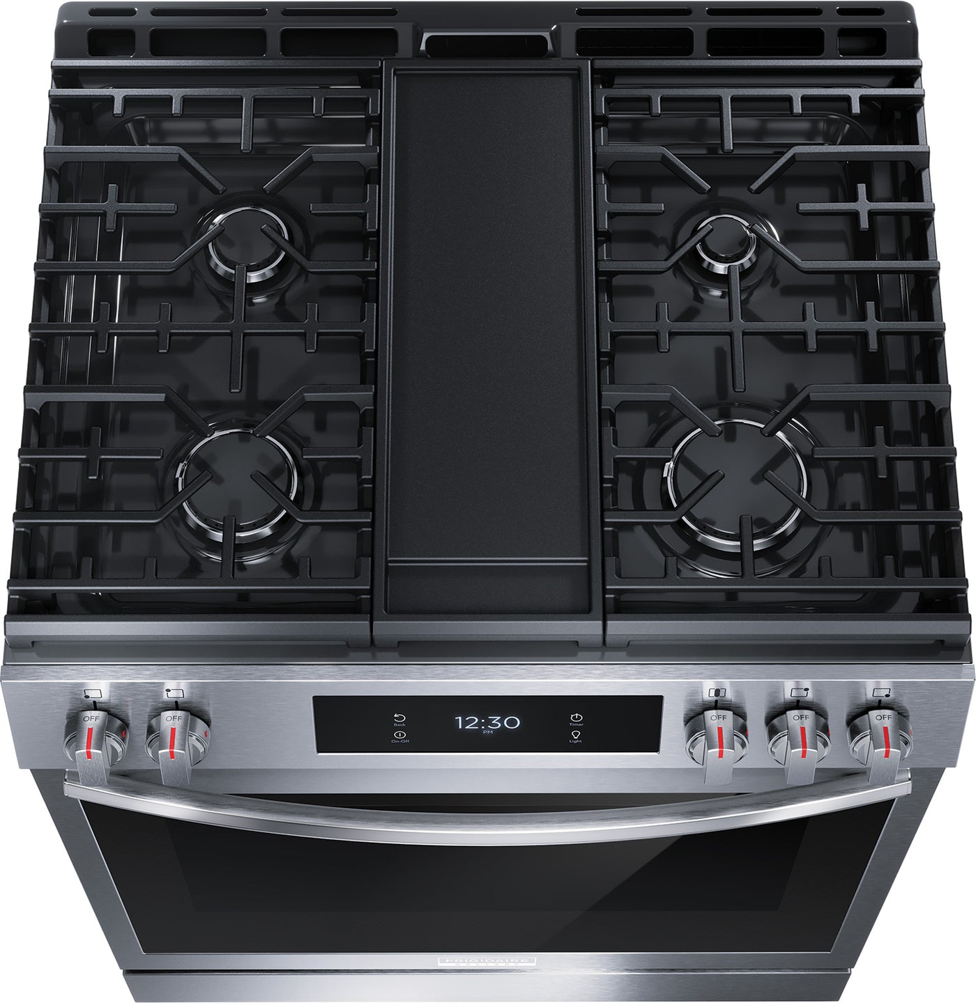 Frigidaire Gallery Stainless Steel 30" Front Control Gas Range with Total Convection (6.1 Cu. Ft) - GCFG3060BF