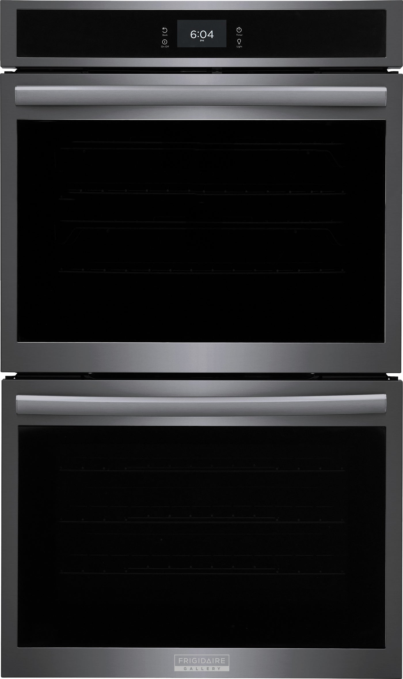 Frigidaire Gallery Smudge-Proof Black Stainless Steel 30" Double Wall Oven with Total Convection (10.6 Cu. Ft) - GCWD3067AD