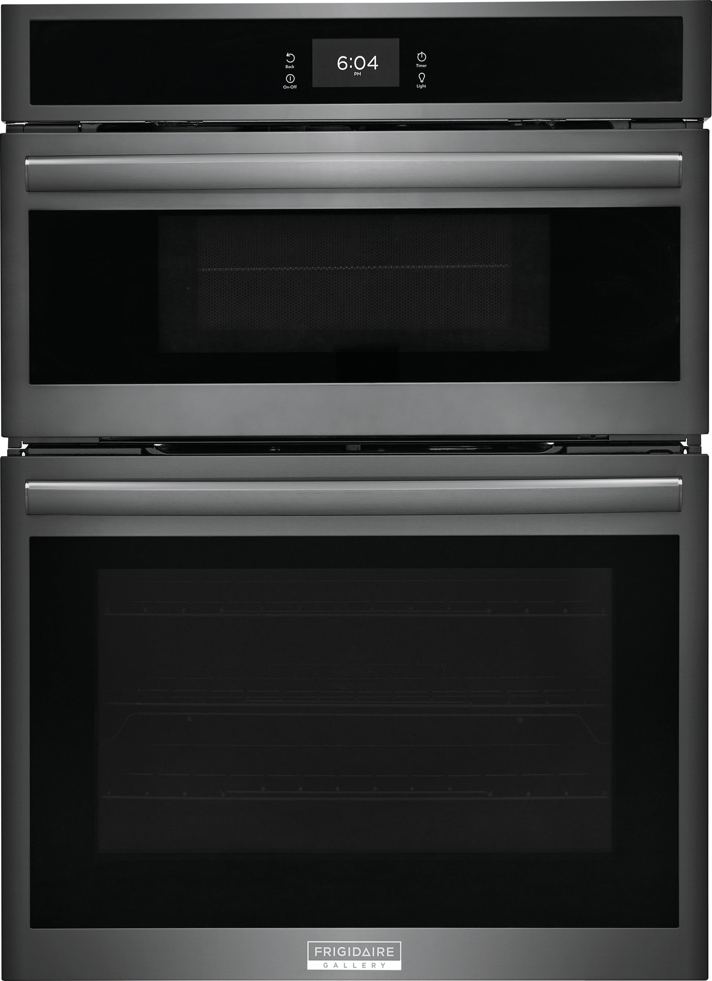 Frigidaire Gallery Smudge-Proof Black Stainless Steel 30" Wall Oven and Microwave Combination (1.7 Cu. Ft. / 5.3 Cu. Ft.) - GCWM3067AD