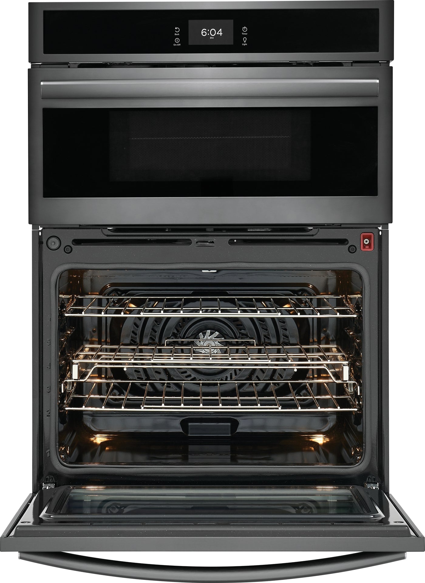 Frigidaire Gallery Smudge-Proof Black Stainless Steel 30" Wall Oven and Microwave Combination (1.7 Cu. Ft. / 5.3 Cu. Ft.) - GCWM3067AD