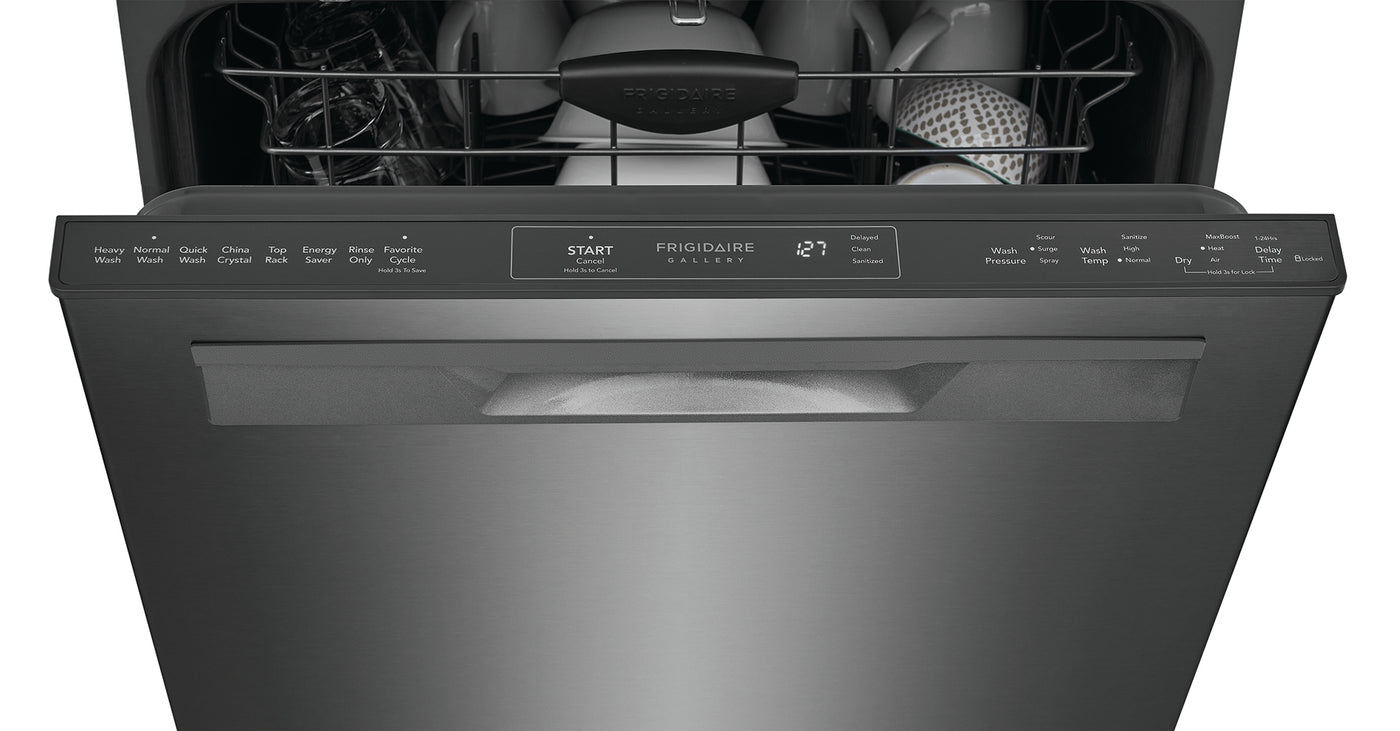 Frigidaire Gallery Smudge-Proof Black Stainless Steel 24" Built-In Dishwasher - GDPP4517AD