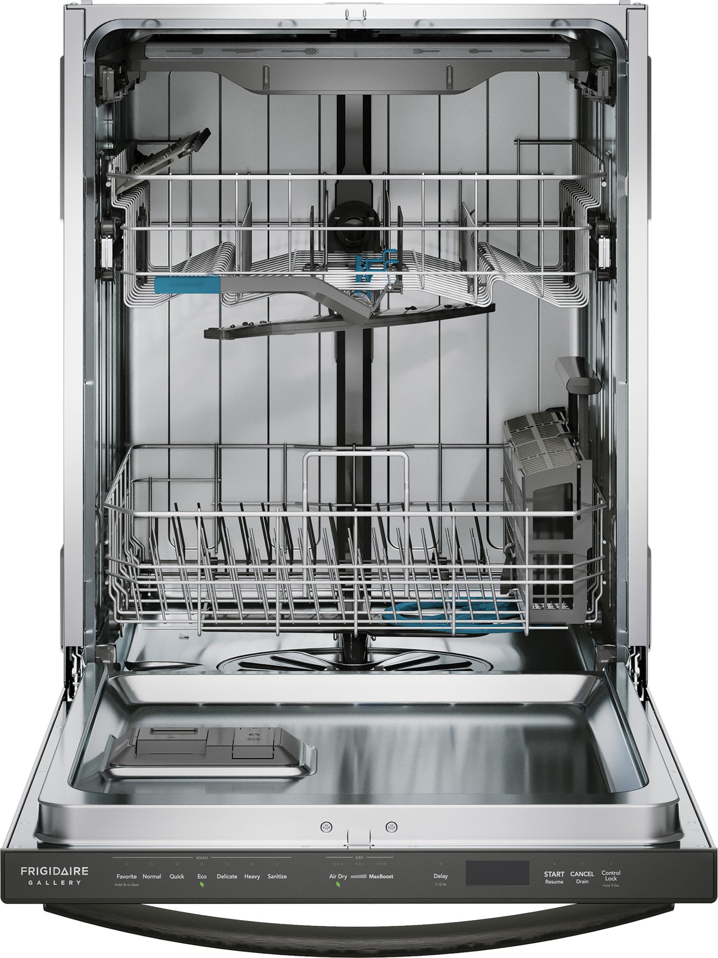 Frigidaire Gallery 24" Smudge-Proof™ Black Stainless Dishwasher with CleanBoost™ (47 dBA) - GDSH4715AD