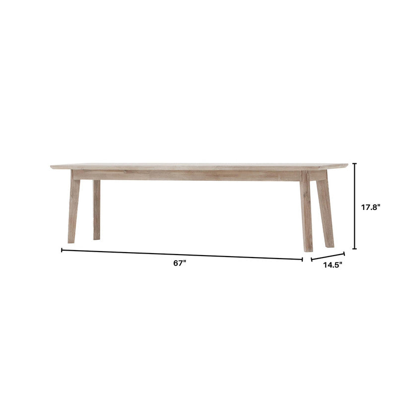 Abenra Bench - Grey Wash