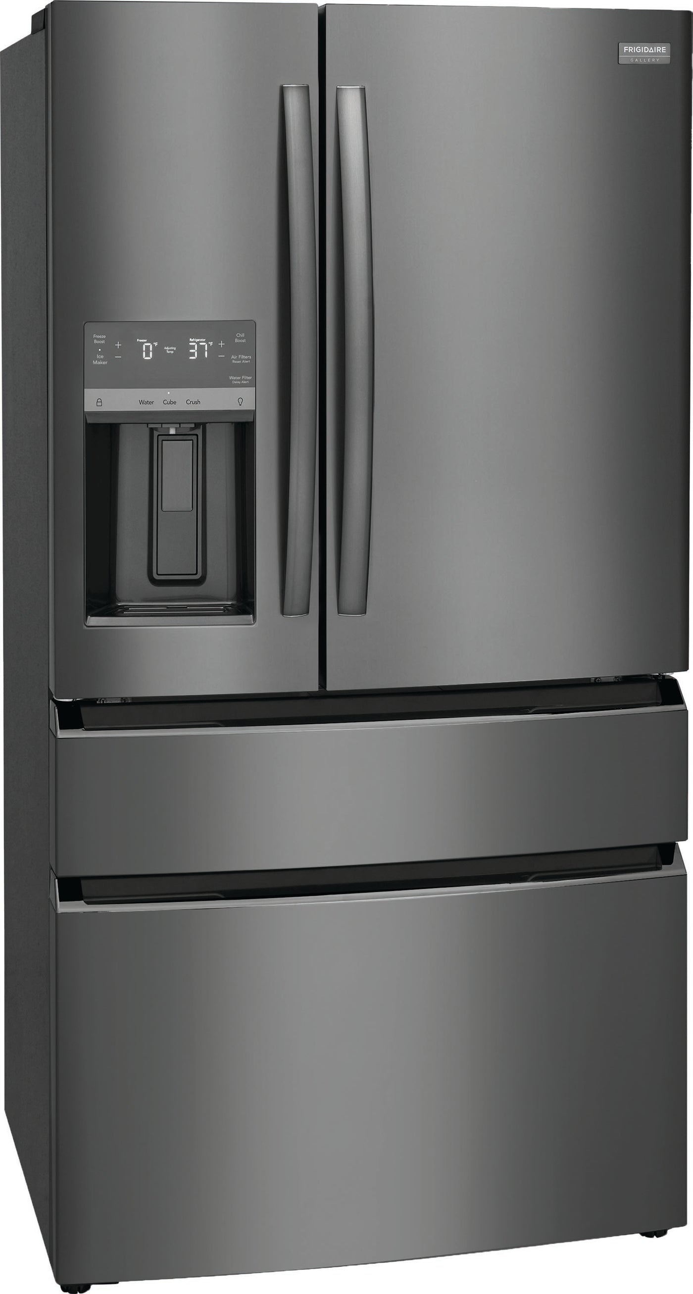 Frigidaire Gallery Smudge-Proof® Black Stainless Steel	Counter-Depth 4-Door French Refrigerator (21.5 Cu. Ft.) - GRMC2273CD