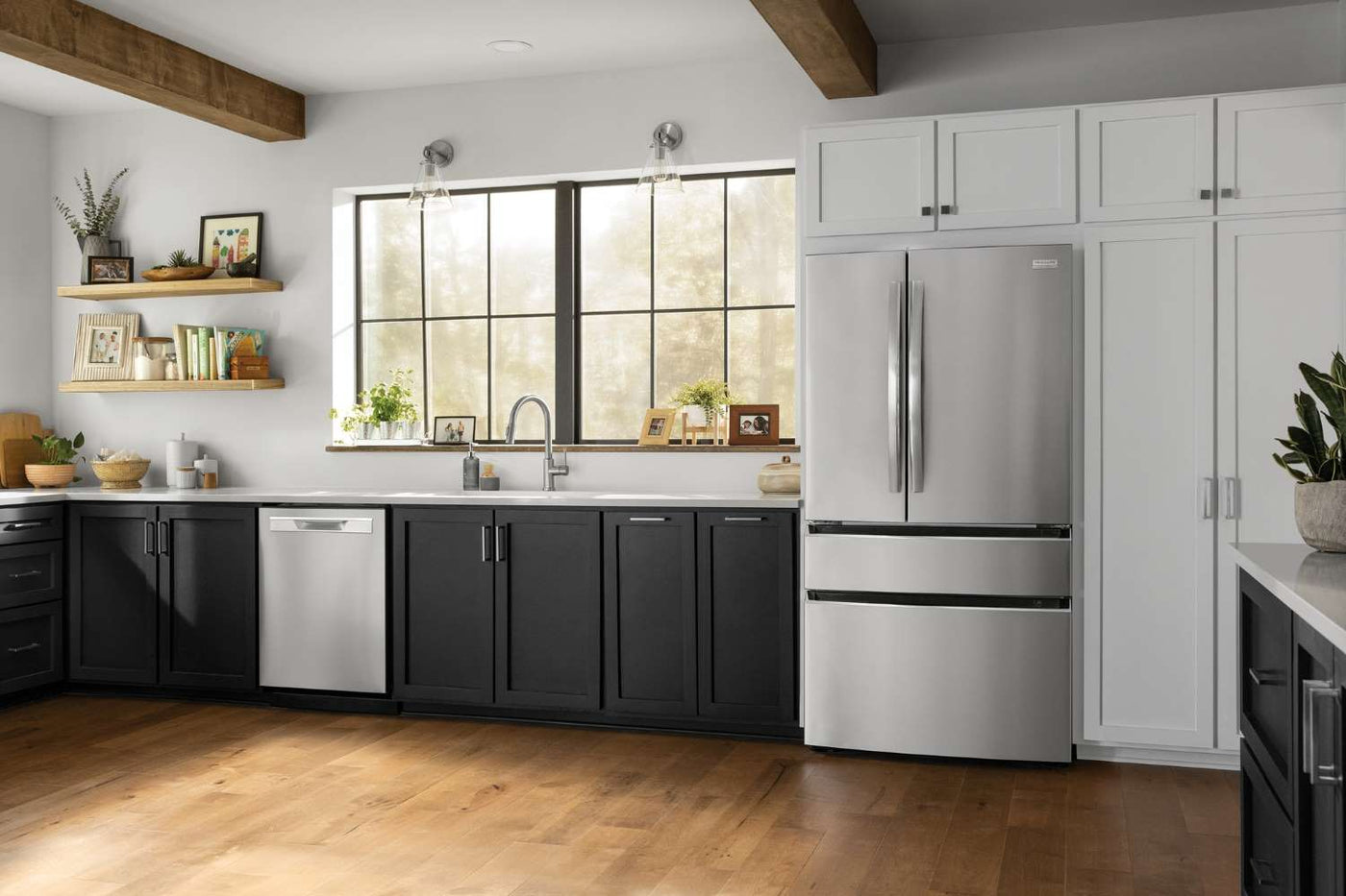 Frigidaire Gallery Smudge-Proof® Stainless Steel Standard-Depth 4-Door French Door Refrigerator (27.2 Cu. Ft.) - GRMN2872AF