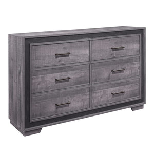 Orlando 6 Drawer Dresser - Grey