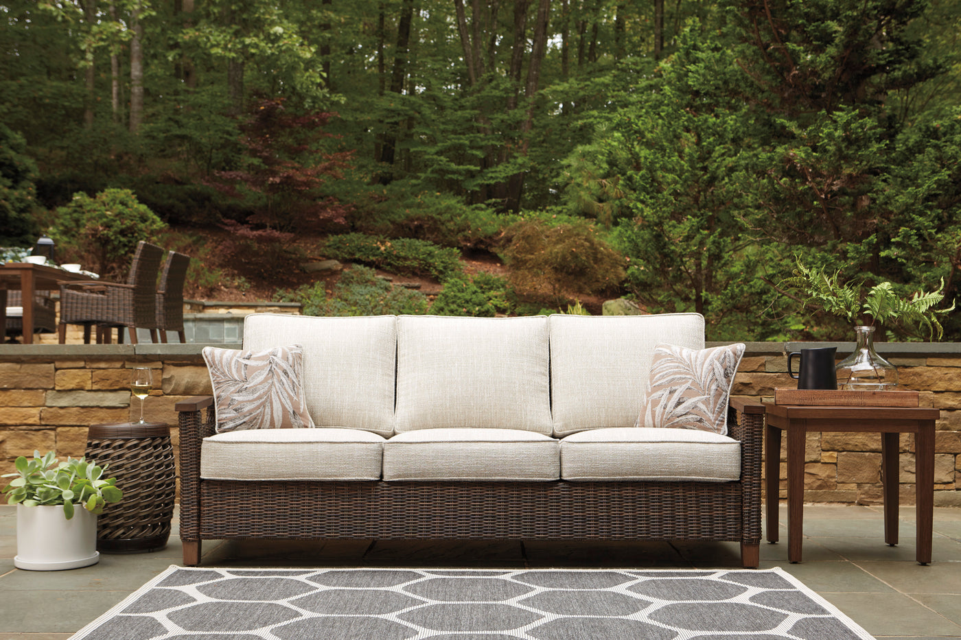 Paradise Trail - Outdoor Sofa - Medium Brown