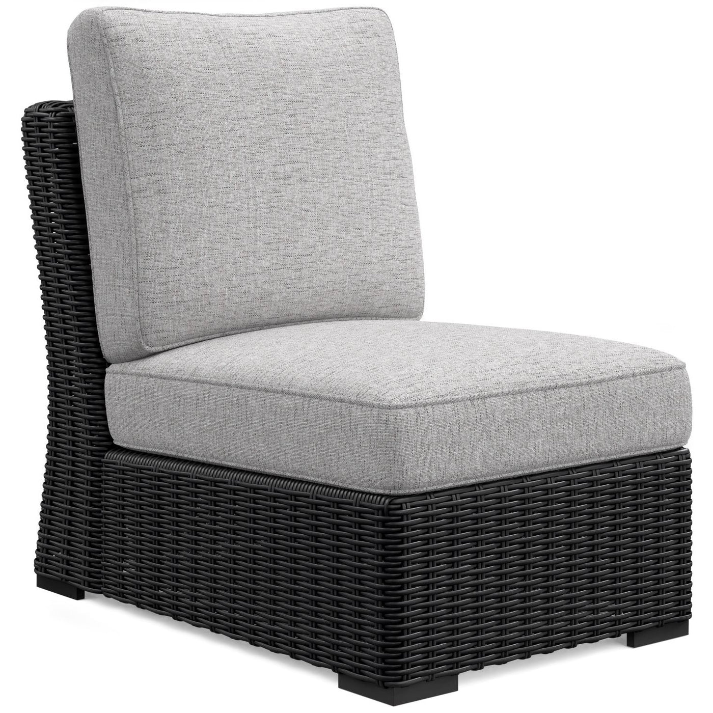 Beachcroft II Armless Chair - Black, Light Grey